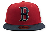 Boston Red Sox Cooperstown Collection 1975 New Era Classics 2 Tone Scarlet/Red 59FIFTY Fitted Hat - Pro Jersey Sports