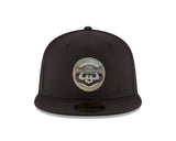 Chicago Cubs New Era Black Static 59FIFTY Fitted Hat - Pro Jersey Sports