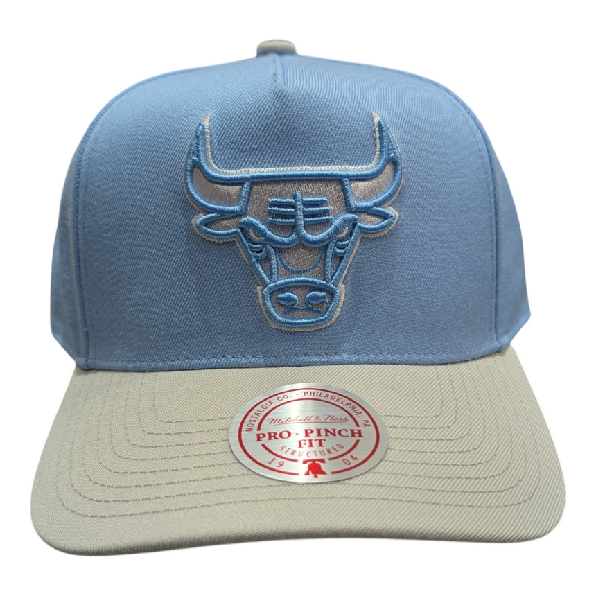 Chicago Bulls Mitchell & Ness NBA Blue Gleam Pro Snapback Hat - Pro Jersey Sports