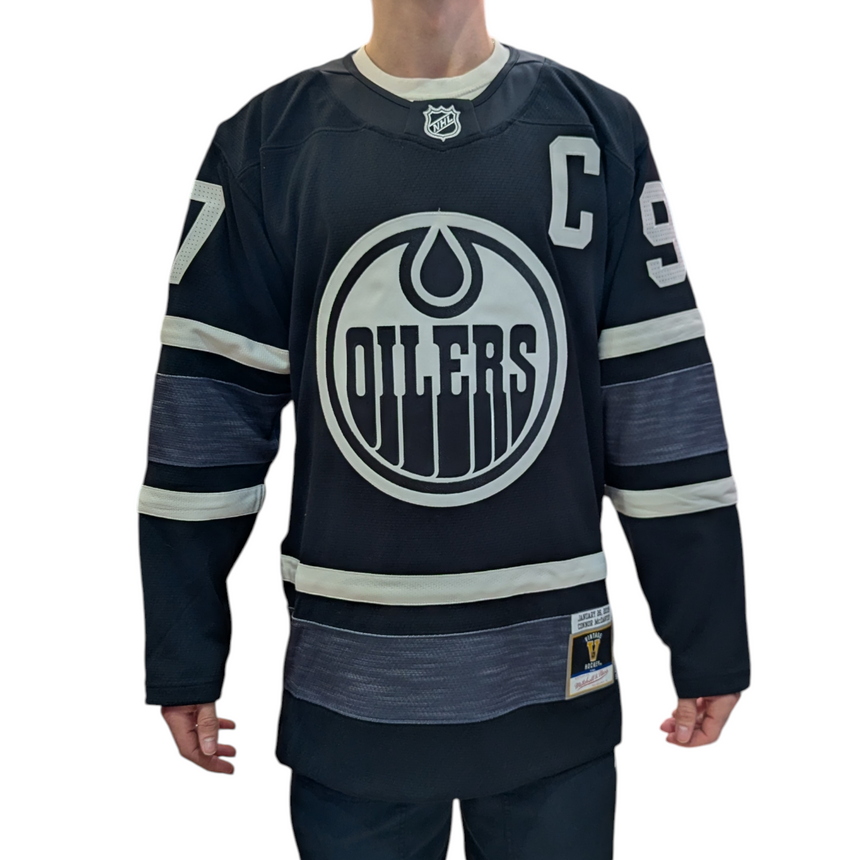 Men's Connor McDavid Edmonton Oilers 2019 All Star Black Mitchell & Ness Power Play Jersey - Pro Jersey Sports