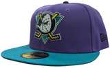 Anaheim Mighty Ducks New Era Purple/Teal Ducks Fly Together 59FIFTY Fitted Hat - Pro Jersey Sports