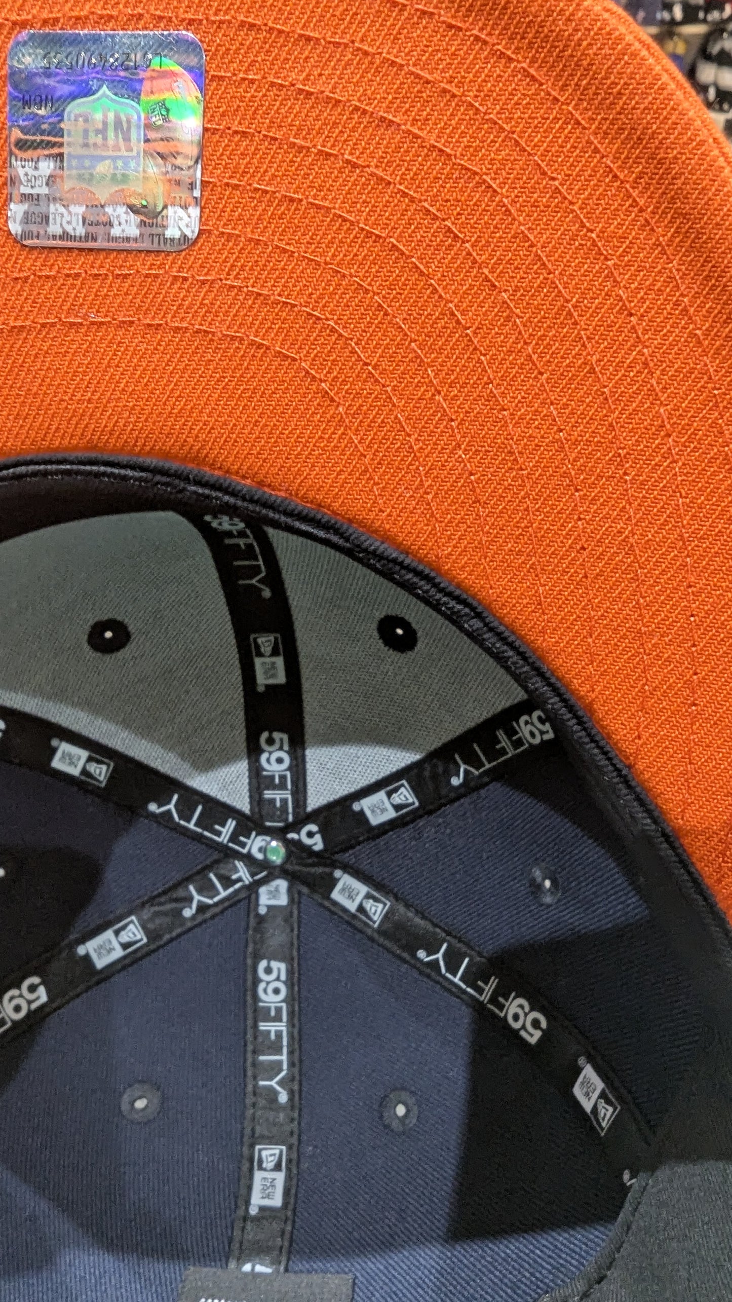 Chicago Bears 2 Tone Navy/Orange Coach New Era 59FIFTY Fitted Hat