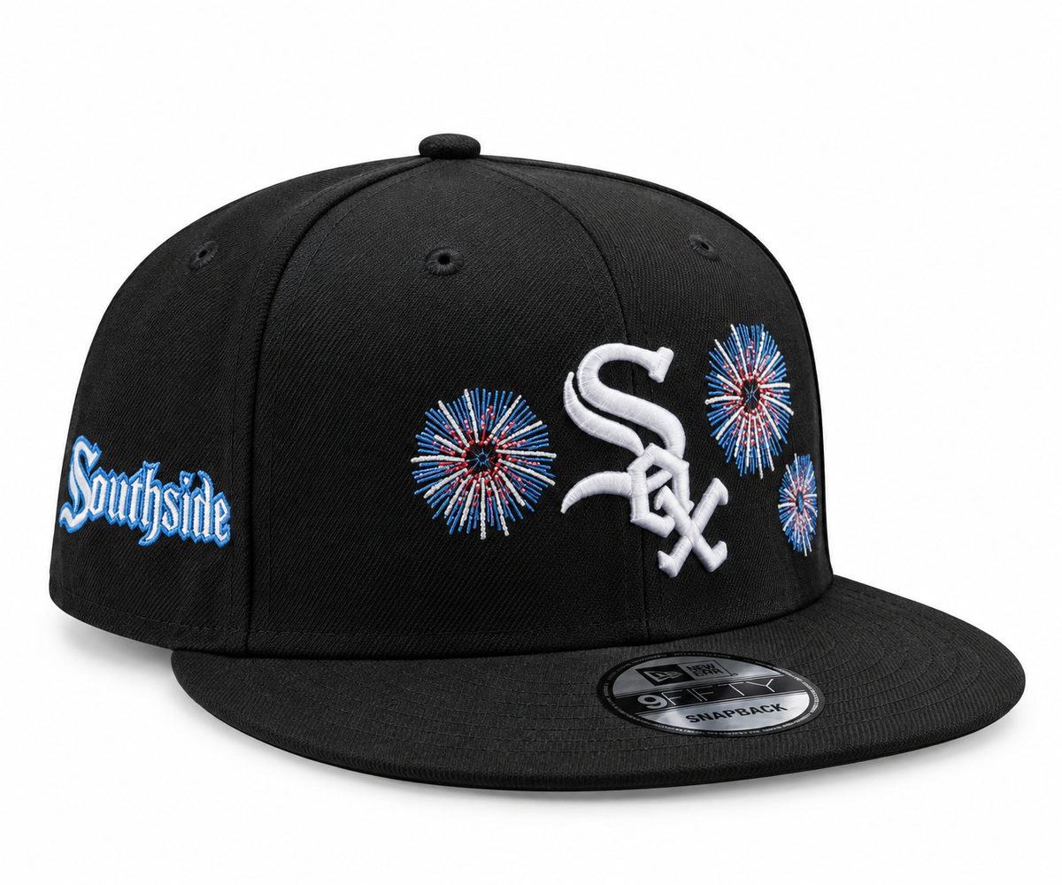 Chicago White Sox New Era Fireworks on the Southside Black 9FIFTY Snapback Hat