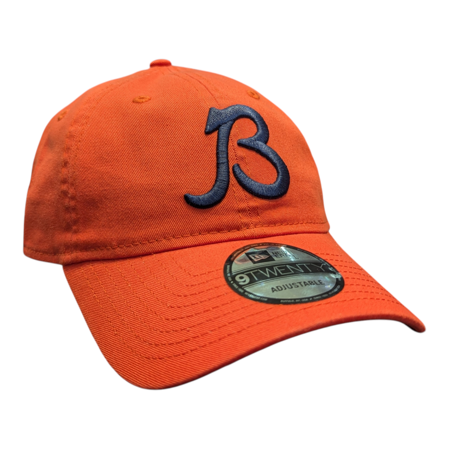 Chicago Bears New Era B Logo Orange 9TWENTY Adjustable Hat