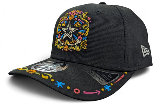 Men's Dallas Cowboys New Era Black Hasta La Muerte 25 9SEVENTY Adjustable Hat - Pro Jersey Sports