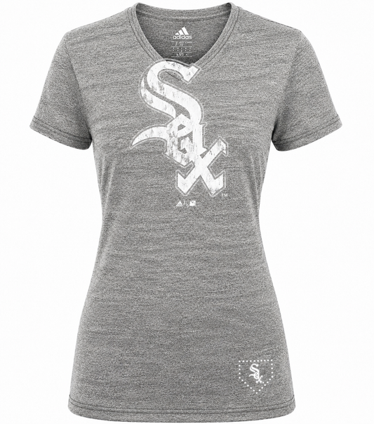 Youth Girls Chicago White Sox Tri-Blend Big Logo Tee