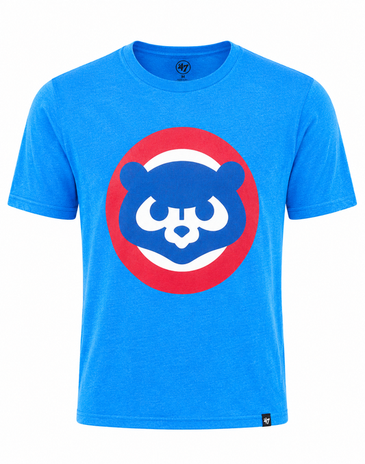 Chicago Cubs Cooperstown Collection 1984 Logo Blue Raspberry Club Tee By 47 Brand