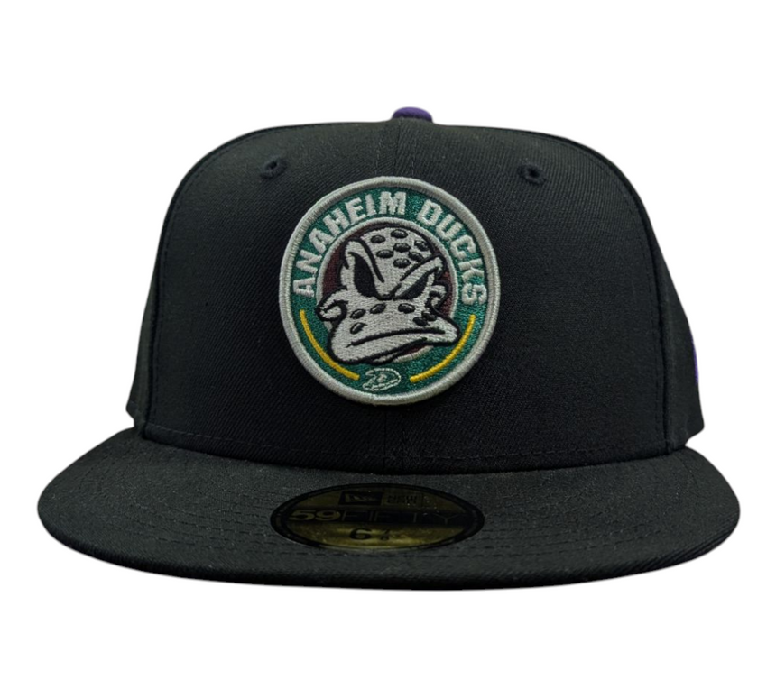 Anaheim Mighty Ducks New Era Black Wild Wing 59FIFTY Fitted Hat - Pro Jersey Sports