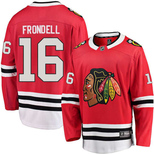 Men's Anton Frondell Chicago Blackhawks Red Home Fanatics Breakaway Premium Replica Jersey