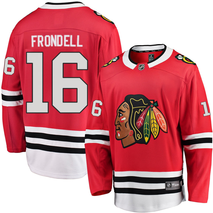 Men's Anton Frondell Chicago Blackhawks Red Home Fanatics Breakaway Premium Replica Jersey
