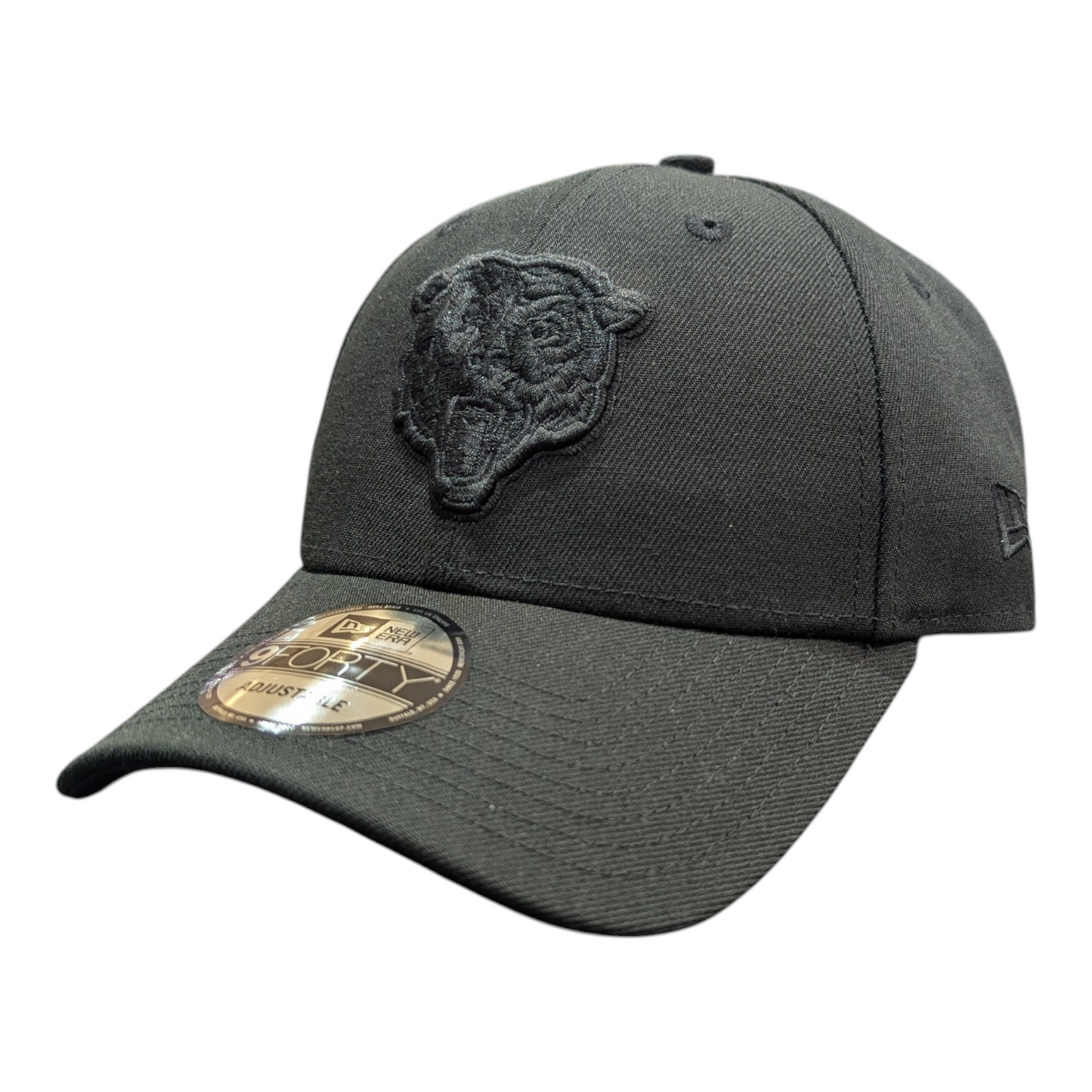 Chicago Bears New Era Tonal Black 9FORTY Adjustable Hat - Pro Jersey Sports