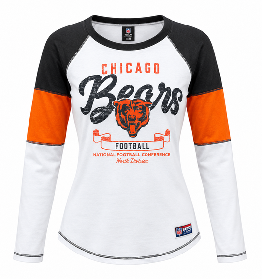 Women's Chicago Bears G3 White Long Sleeve T-shirt