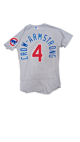 Men's Chicago Cubs Pete Crow-Armstrong Nike Road Gray Authentic Player Jersey - Pro Jersey Sports