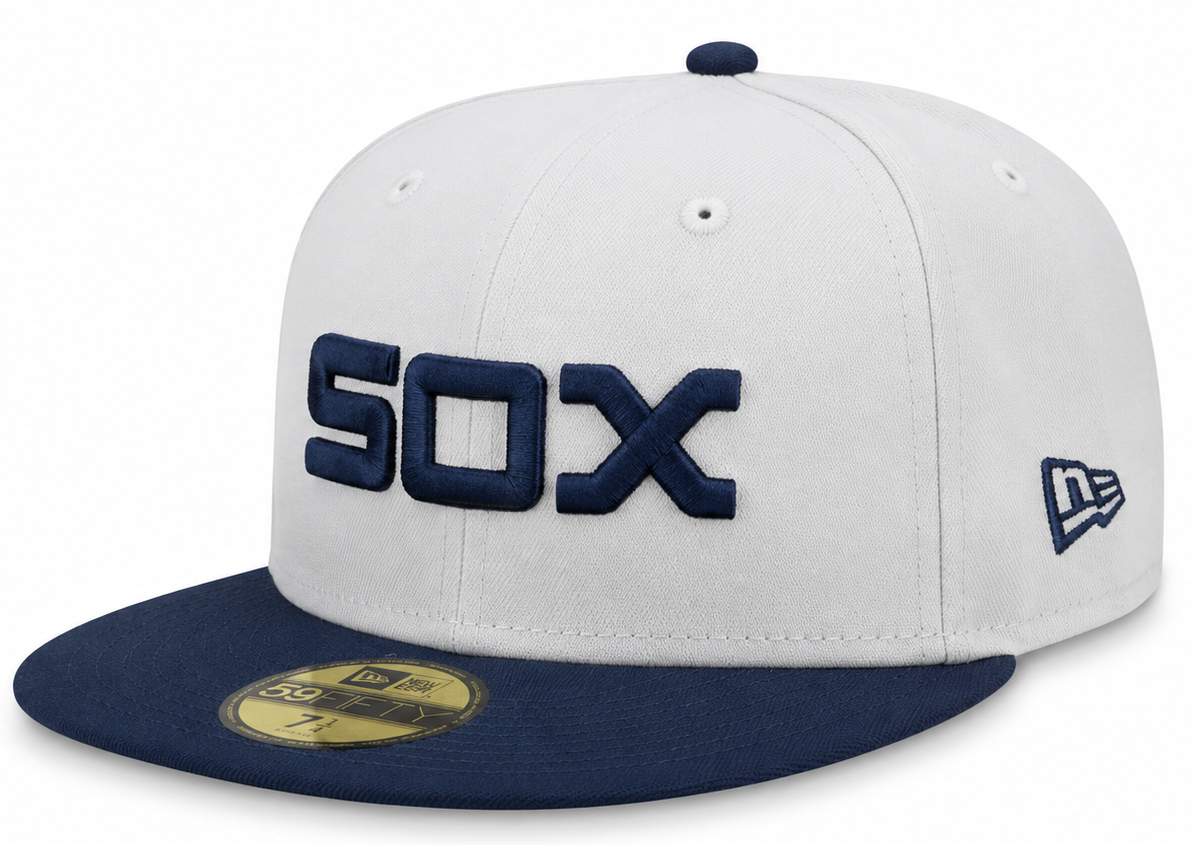 Chicago White Sox 1979 New Era Cooperstown Classics White/Navy 59FIFTY Fitted Hat