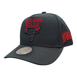 Chicago Bulls Mitchell & Ness NBA Legendary Black Away Pro Pinch Fit Snapback Hat - Pro Jersey Sports