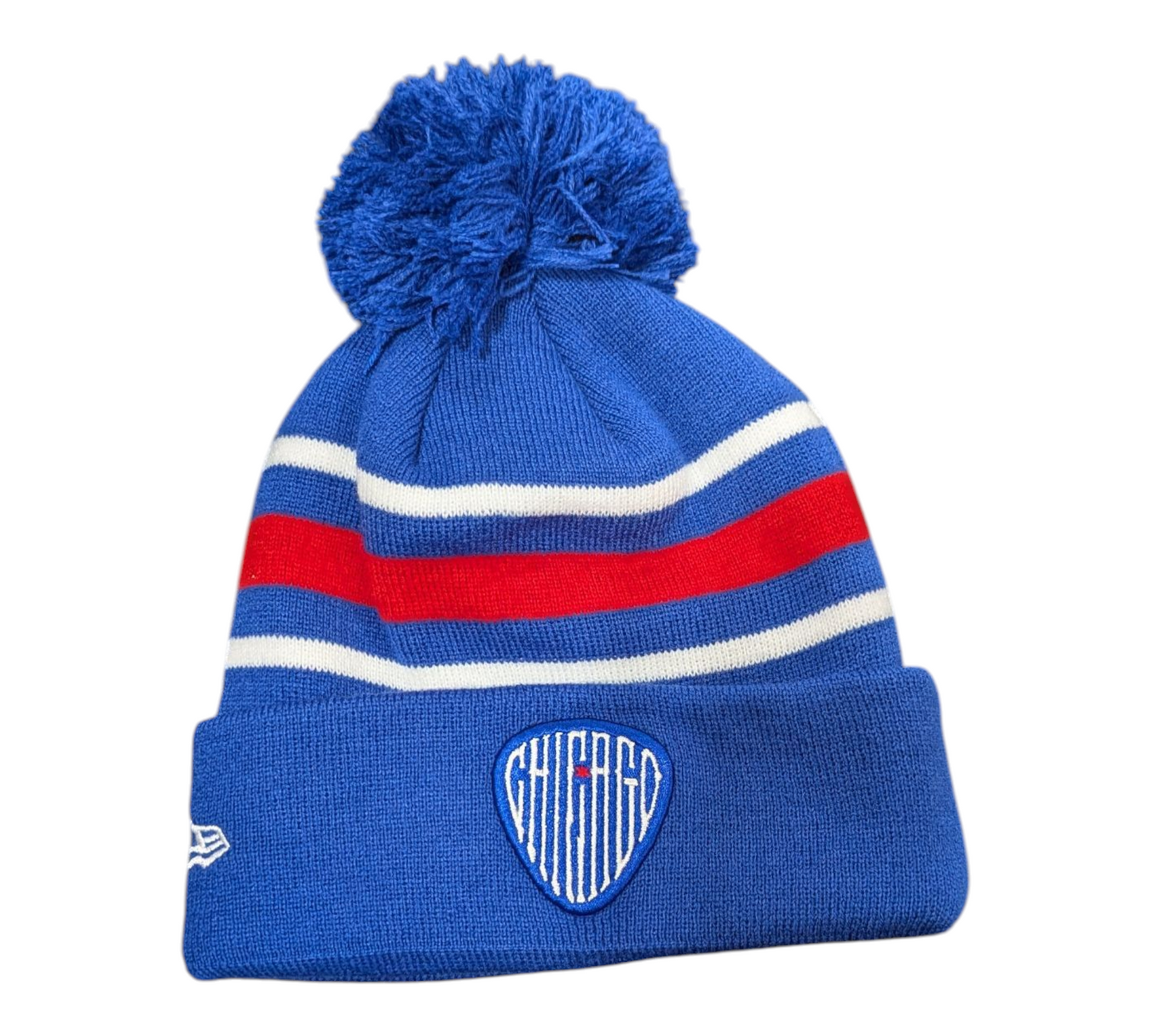 Chicago Cubs New Era Royal 2nd Alternate Cuffed Knit Hat with Pom - Pro Jersey Sports