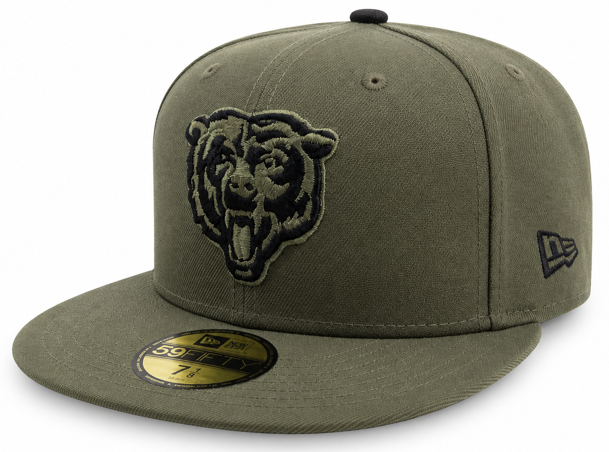 Chicago Bears New Era Olive 59FIFTY Fitted Hat