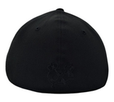Chicago Blackhawks New Era Black on Black Tonal 39THIRTY Flex Hat - Pro Jersey Sports