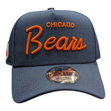 Chicago Bears New Era Navy Gridiron A-Frame 9FORTY Adjustable Hat - Pro Jersey Sports