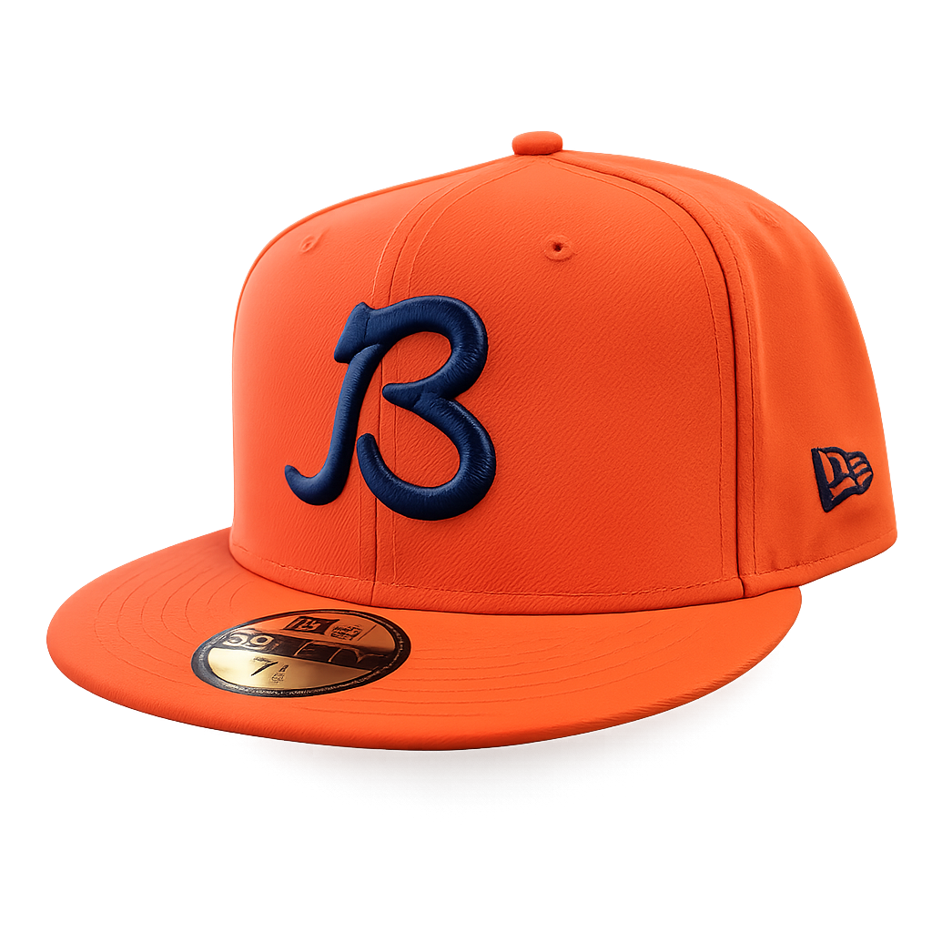 Chicago Bears "B" Logo Orange Traditions New Era 59FIFTY Fitted Hat