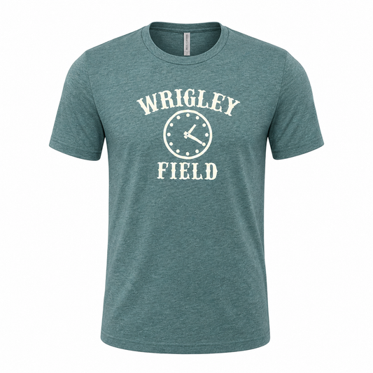 Men's Wrigley Field 1:20 Clock Heather Green Tee