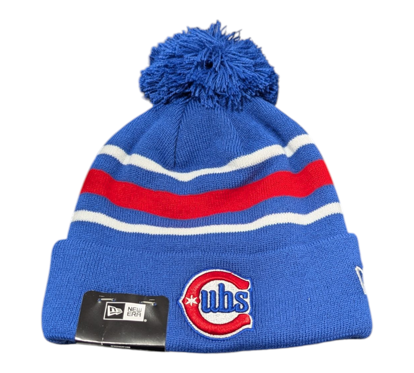 Chicago Cubs New Era Royal 2nd Alternate Cuffed Knit Hat with Pom - Pro Jersey Sports