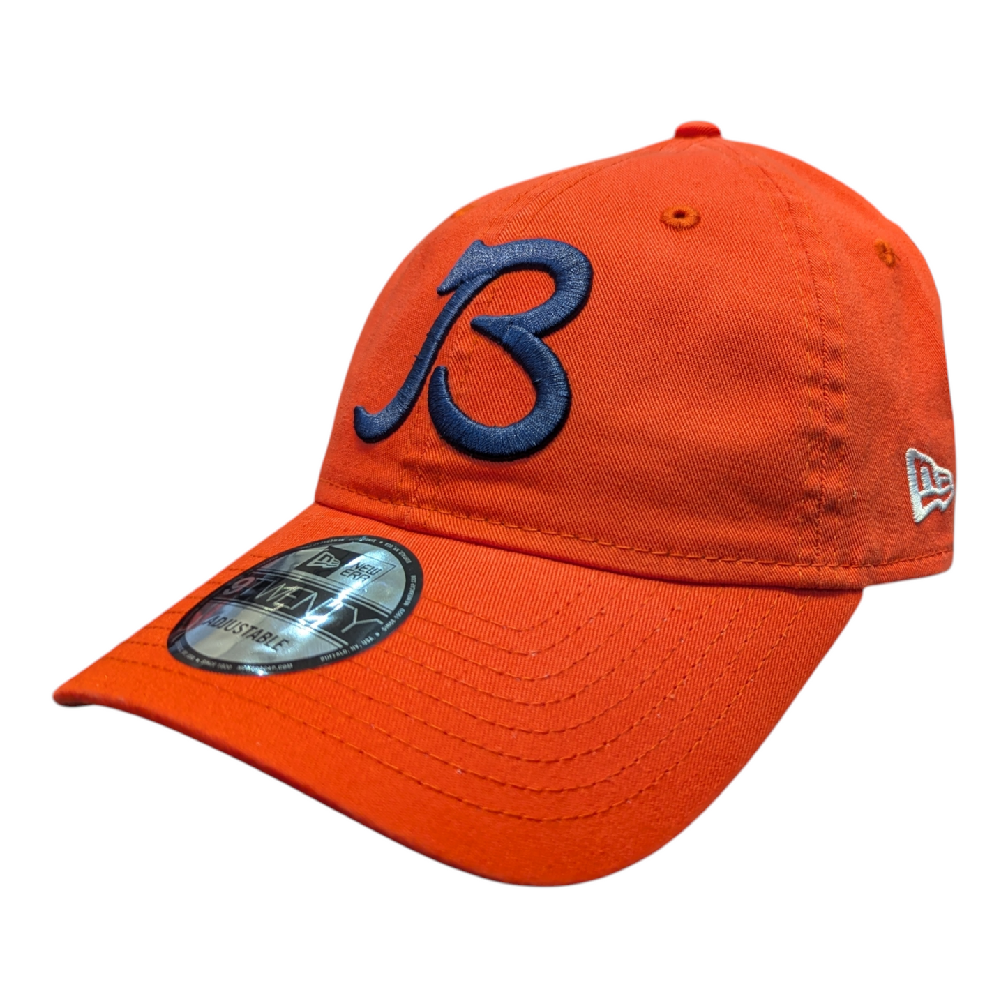 Chicago Bears New Era B Logo Orange 9TWENTY Adjustable Hat