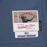 Men's Seattle Seahawks Richard Sherman Mitchell & Ness Blue 2011 Legacy Replica Jersey - Pro Jersey Sports