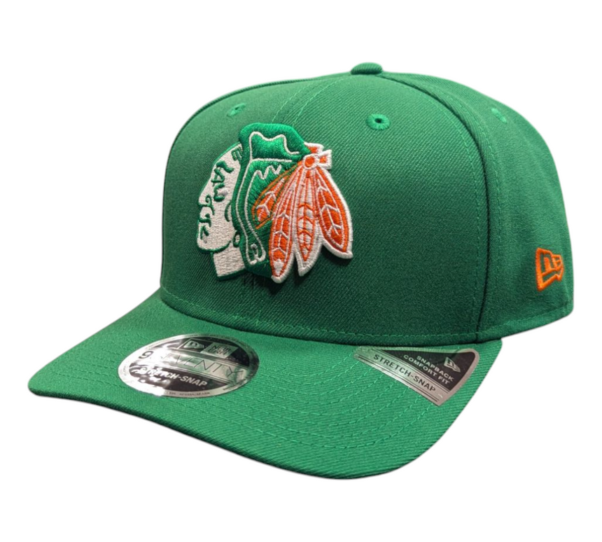 Chicago Blackhawks New Era NHL Kelly Green 9SEVENTY Adjustable Hat - Pro Jersey Sports