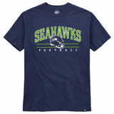 Seattle Seahawks Mens Atlas Blue Roscoe Franklin Tee By 47' Brand - Pro Jersey Sports