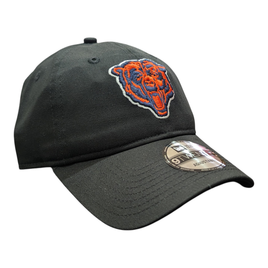 Chicago Bears New Era Black Primary Logo 9TWENTY Adjustable Hat - Pro Jersey Sports