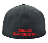 Chicago Blackhawks New Era Tommy Hawk Black 59FIFTY Fitted Hat - Pro Jersey Sports