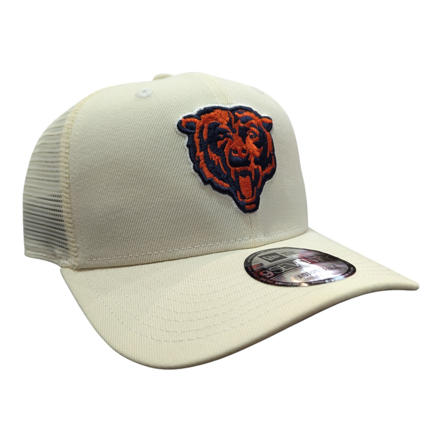 Chicago Bears New Era Cream 9SEVENTY Trucker Adjustable Hat - Pro Jersey Sports