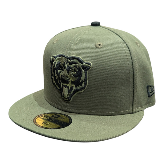 Chicago Bears New Era Olive 59FIFTY Fitted Hat