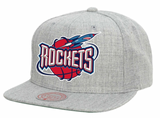 Houston Rockets HWC Gray Heather 2.0 Mitchell & Ness Snapback Hat - Pro Jersey Sports