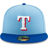 New Era Texas Rangers Light Blue/Royal On-Field Authentic Collection 59FIFTY Fitted Hat - Pro Jersey Sports