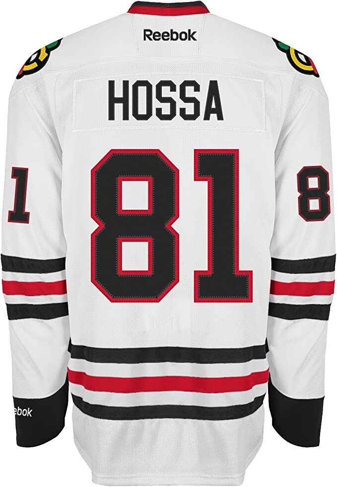 Mens Chicago Blackhawks Marian Hossa Edge 2 Authentic Road Jersey by Reebok