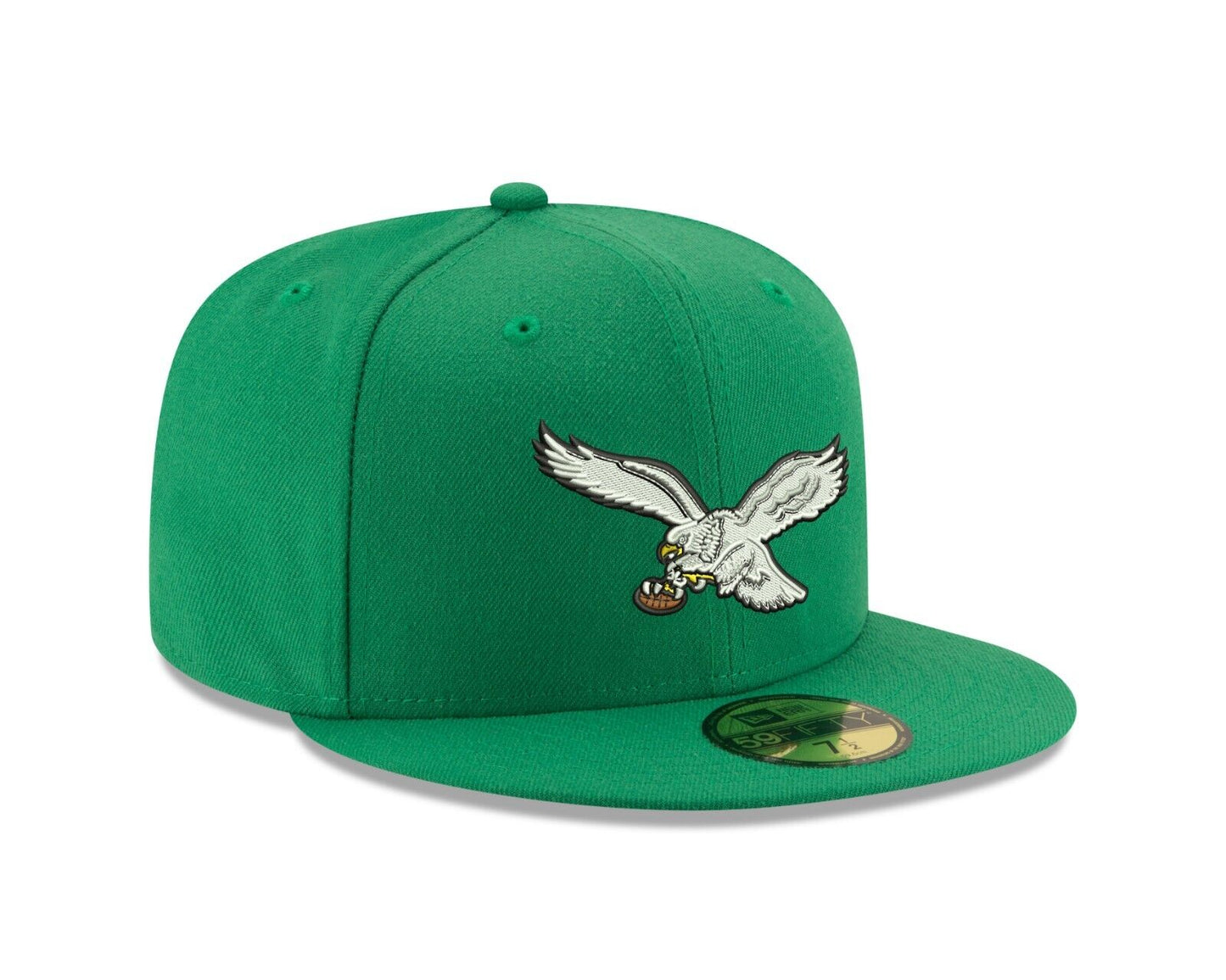 Men's Philadelphia Eagles New Era Kelly Green Basic 59FIFTY Fitted Hat
