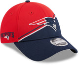 Men's New England Patriots New Era Red/Navy 2023 NFL 9FORTY Adjustable Hat - Pro Jersey Sports