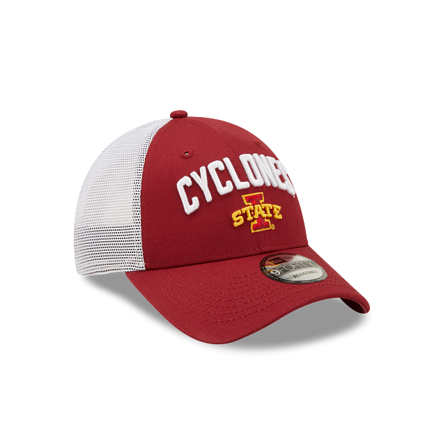 Iowa State Cyclones New Era Crimson/White Team Title Trucker 9FORTY Adjustable Hat