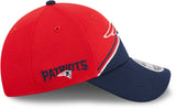 Men's New England Patriots New Era Red/Navy 2023 NFL 9FORTY Adjustable Hat - Pro Jersey Sports