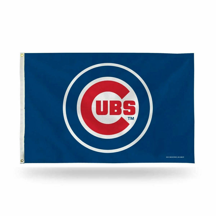 Chicago Cubs 3' X 5' Bullseye Flag By Rico - Pro Jersey Sports