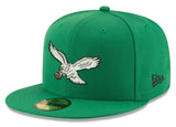 Men's Philadelphia Eagles New Era Kelly Green Basic 59FIFTY Fitted Hat - Pro Jersey Sports