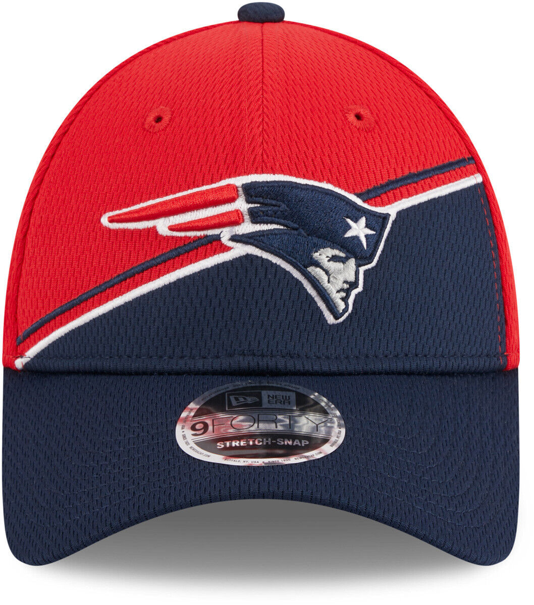 Men's New England Patriots New Era Red/Navy 2023 NFL 9FORTY Adjustable Hat