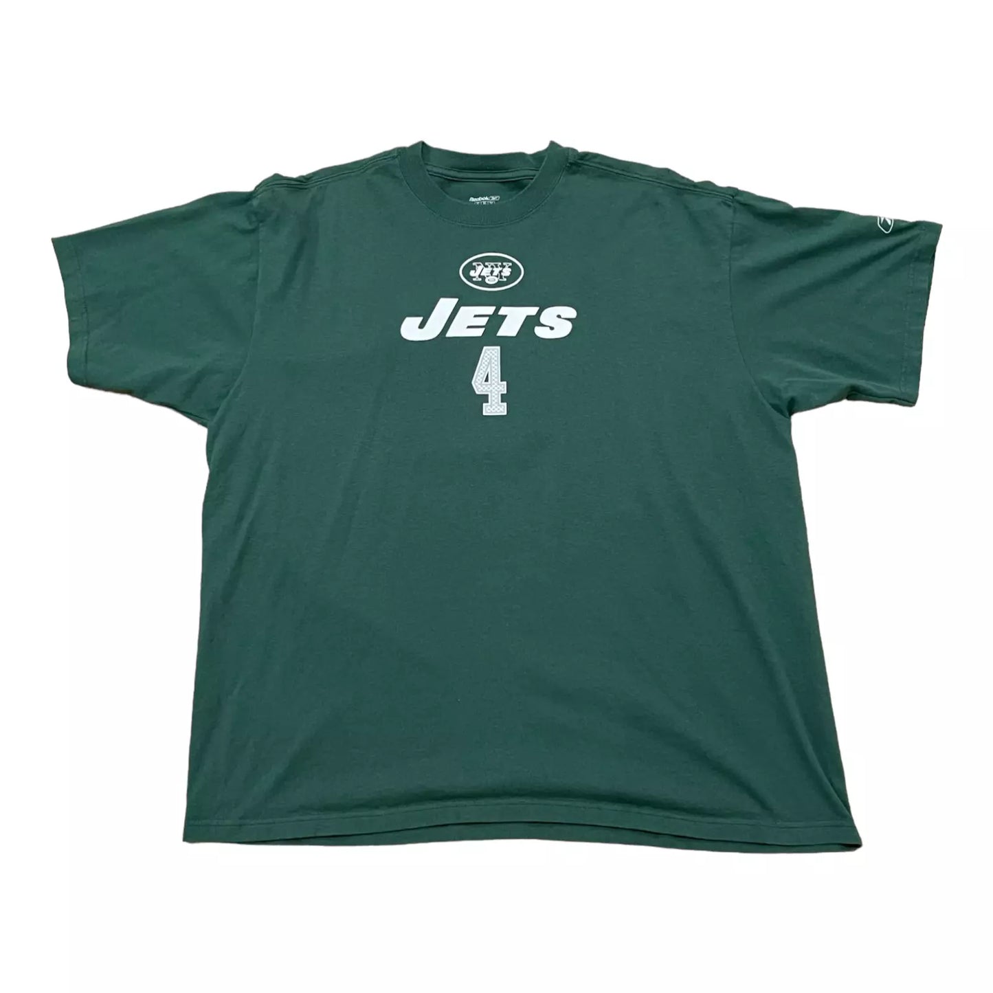 Men's Reebok Brett Favre New York Jets Green Name & Number T-Shirt