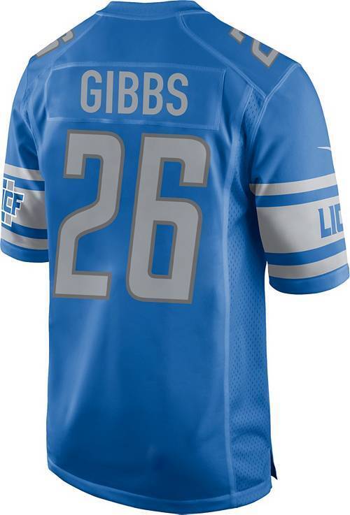 Youth Detroit Lions Jahmyr Gibbs Nike Blue Game Jersey - Pro Jersey Sports