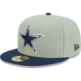 Dallas Cowboys NFL New Era Gray and Navy 59FIFTY Fitted Hat - Pro Jersey Sports