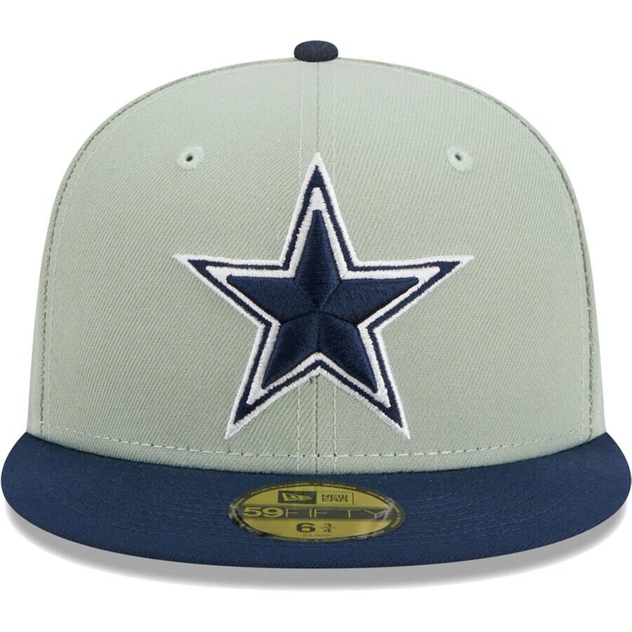 Dallas Cowboys NFL New Era Gray and Navy 59FIFTY Fitted Hat