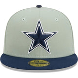 Dallas Cowboys NFL New Era Gray and Navy 59FIFTY Fitted Hat - Pro Jersey Sports