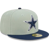 Dallas Cowboys NFL New Era Gray and Navy 59FIFTY Fitted Hat - Pro Jersey Sports